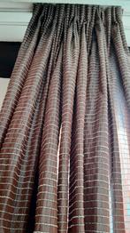 Gordijnen 2 stuks, Bruin, 100 tot 150 cm, Ophalen of Verzenden, Zo goed als nieuw
