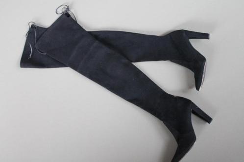2x gedr diepzwarte overknee laarzen Stuart Weitzman, Kleding | Dames, Schoenen, Zo goed als nieuw, Hoge laarzen, Zwart, Verzenden