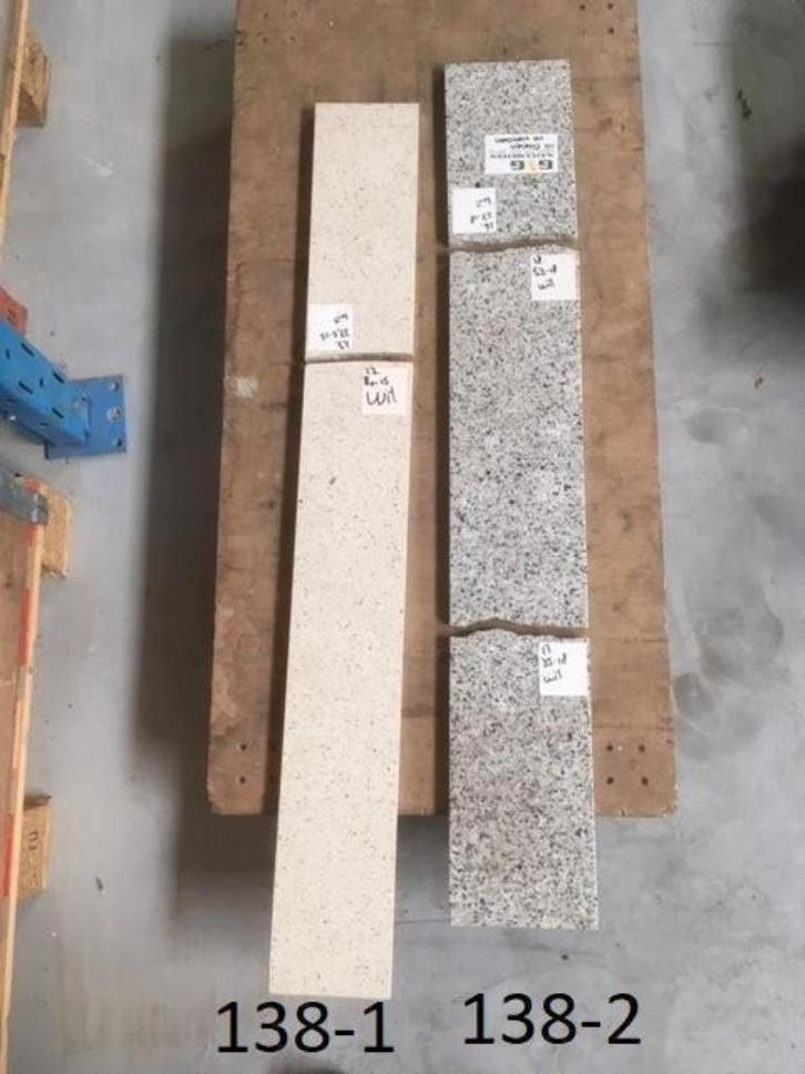 138. Granieten reststukken vensterbanken aanrechtblad, Huis en Inrichting, Keuken | Keukenelementen, Nieuw, Ophalen of Verzenden