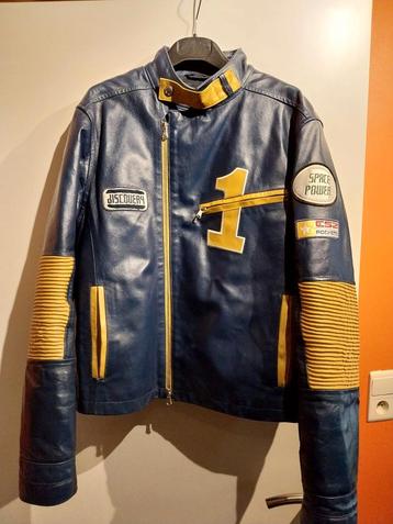 Y2k essenza biker coat, Porté, Esz, Taille 48/50 (M), Jaune