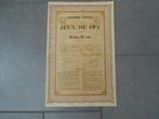 action Jeux de Spa 1859, Antiek en Kunst, Ophalen of Verzenden