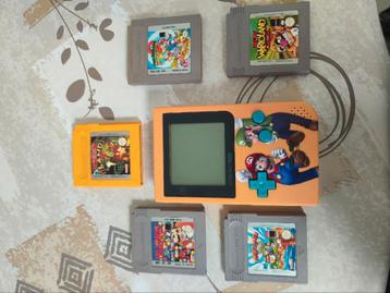 Game Boy Pocket Mario & Luigi Edition met games beschikbaar voor biedingen