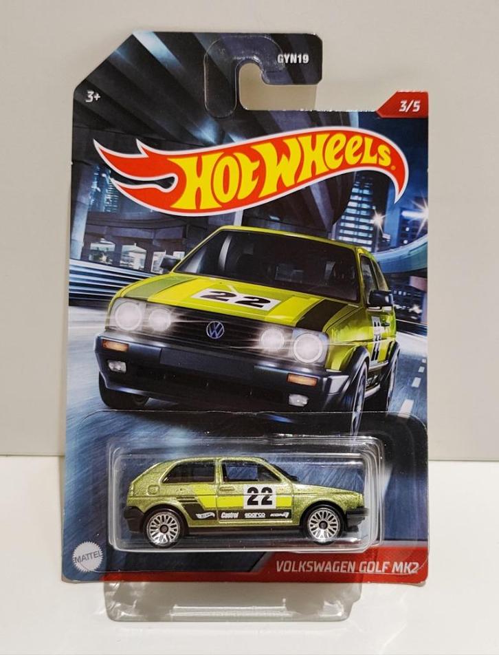 Hot Wheels Volkswagen Golf MK2 Cult Racers (2020) Zeldzaam!, Hobby en Vrije tijd, Modelauto's | Overige schalen, Ophalen of Verzenden