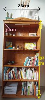 Bibliothèque, Neuf, 25 à 50 cm, Bois, vintage, cerisier, Cerisier