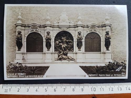 Fotokaart Ieper Ville d'Ypres Oorlogsmonument G. Pottier Ost, Verzamelen, Postkaarten | België, Ongelopen, West-Vlaanderen, Voor 1920