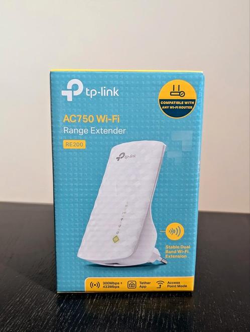 TP-Link AC750 Wi-Fi Range Extender (RE200), Computers en Software, WiFi-versterkers, Zo goed als nieuw, Ophalen of Verzenden