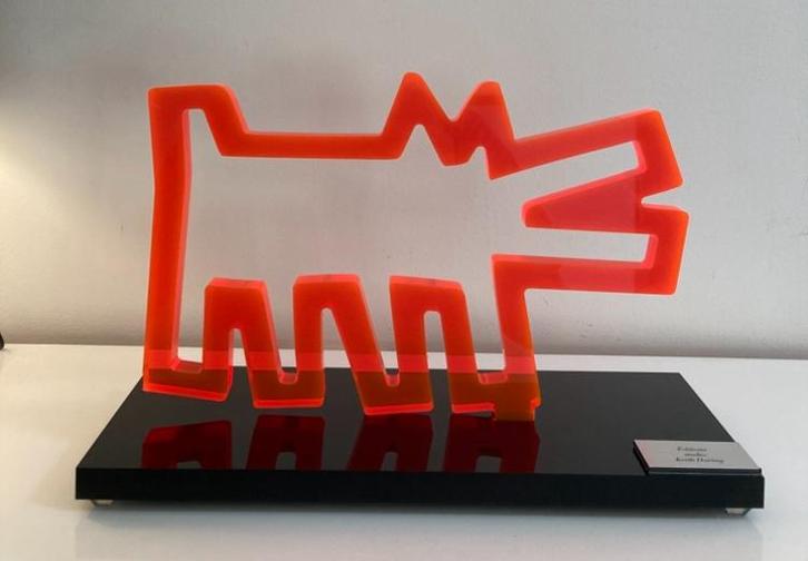 Keith Haring: genummerde sculptuur met certificaat, Antiek en Kunst, Kunst | Designobjecten, Ophalen of Verzenden