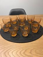 12 vintage rosaline glazen, made in France, Ophalen of Verzenden