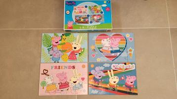 4 in 1 puzzeldoos van peppa pig  beschikbaar voor biedingen
