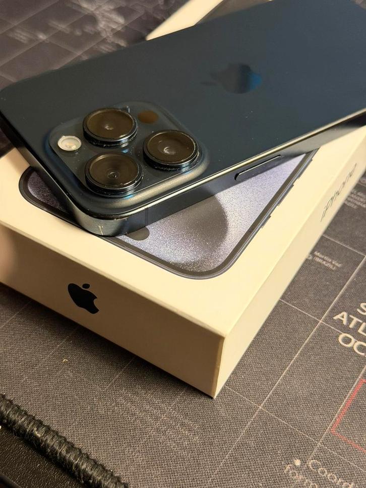 Iphone 15 pro 128gb, Telecommunicatie, Mobiele telefoons | Apple iPhone, Gebruikt, 128 GB, Zonder abonnement, iPhone 15 Pro, Blauw