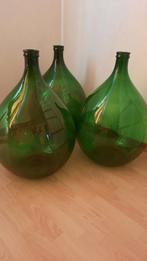 Vintage Dame Jeanne groengetint, Huis en Inrichting, Woonaccessoires | Vazen, Ophalen, Zo goed als nieuw