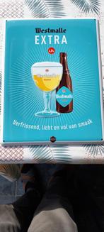 Blikken plaat westmalle extra in reliëf., Verzamelen, Ophalen of Verzenden, Zo goed als nieuw