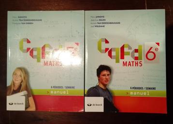 Manuels de math 5e et 6e secondaire, Enlèvement, Utilisé, Autres niveaux, De boeck
