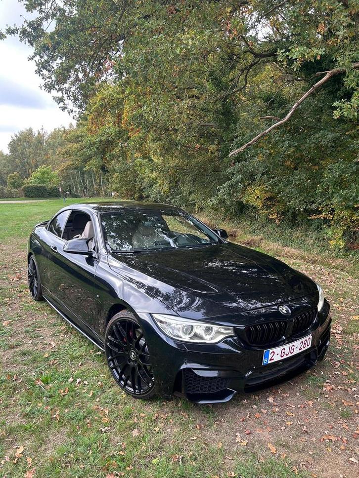 BMW 428i F33, Auto's, BMW, Particulier, 4 Reeks, Bluetooth, Benzine, Cabriolet, Automaat, Zwart, Ophalen