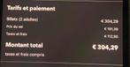 Retourticket voor 2 personen Brussel>Madrid Madrid>Brusse, Tickets en Kaartjes, Overige Tickets en Kaartjes, Twee personen