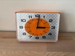 Junghans vintage klok hangklok in oranje kunststof, Ophalen