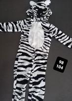 Verkleedkledij onesie pak zebra maat 98-104, Ophalen of Verzenden, Zo goed als nieuw