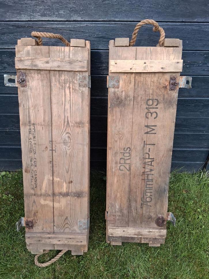 2 US munitiekisten  2 explosieven kisten, Verzamelen, Militaria | Algemeen, Ophalen of Verzenden