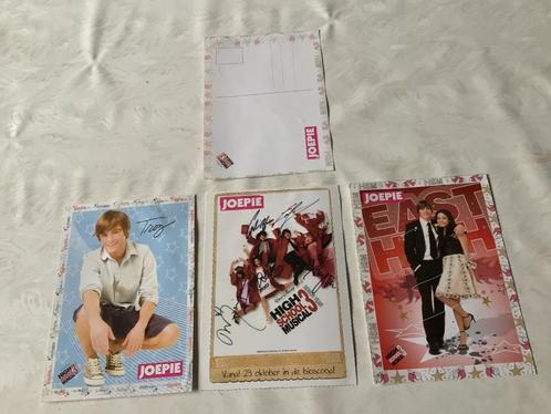 Gesigneerde Joepi postkaarten Troy en High school musical, Collections, Cartes postales | Thème, Enlèvement