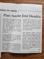 Plan voor herbegrafenis Jimi Hendrix (1999), Enlèvement ou Envoi, Coupure(s)