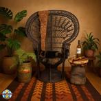Vintage Rotan Peacock chair Emmanuelle / Pauwen stoel (H147), Antiek en Kunst, Ophalen of Verzenden