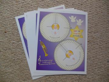 Knutselwerkje Kerst - Engelen - 9 platen beschikbaar voor biedingen