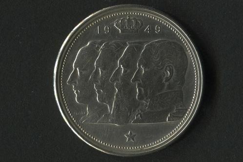 100 frank 4 Belgische koningen 1949 zilver in het Vlaams, Postzegels en Munten, Munten | België, Losse munt, Zilver, Zilver, Ophalen of Verzenden