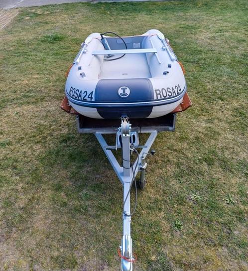 Te koop Rubber Zodiac . Kleur grijs en blauw., Watersport en Boten, Rubberboten, Zo goed als nieuw, Zodiac, Ophalen