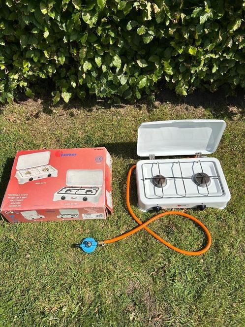 Parker 2-pits kooktoestel, Caravans en Kamperen, Kampeeraccessoires, Zo goed als nieuw, Ophalen