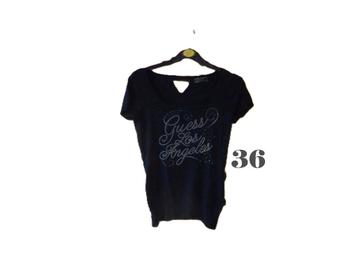(184) -blouse femme t.36 noire - guess - beschikbaar voor biedingen