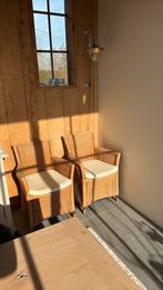 6 rieten stoelen/kast/salontafel all flamant interiors, Huis en Inrichting, Ophalen, Zo goed als nieuw