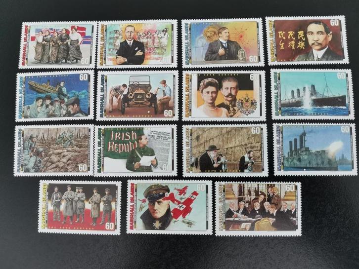 Îles Marshall 1997 - histoire 1910-1919 *, Timbres & Monnaies, Timbres | Océanie, Non oblitéré, Enlèvement ou Envoi