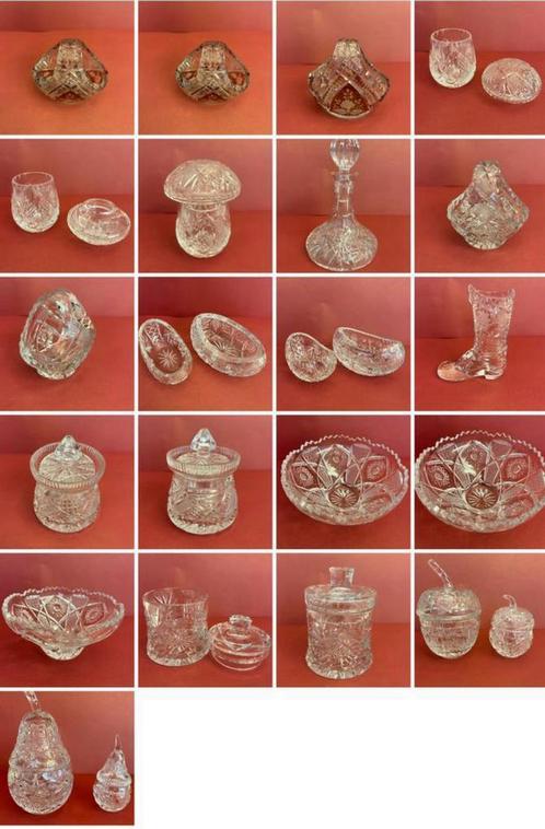 Collectie prachtig kristal 14 stuks in perfecte staat, Antiek en Kunst, Antiek | Glaswerk en Kristal, Ophalen