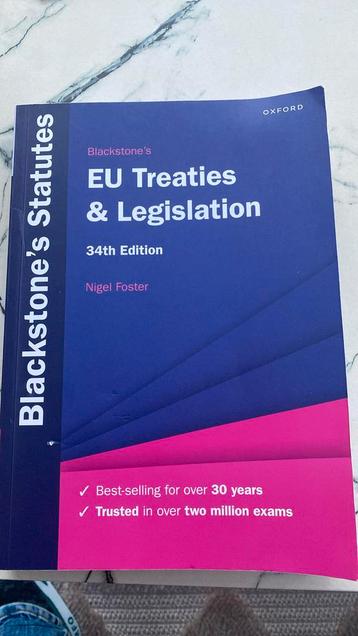 Eu Treaties & Legislation disponible aux enchères