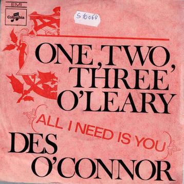 Vinyl, 7"    -    Des O'Connor – One, Two, Three O'Leary beschikbaar voor biedingen