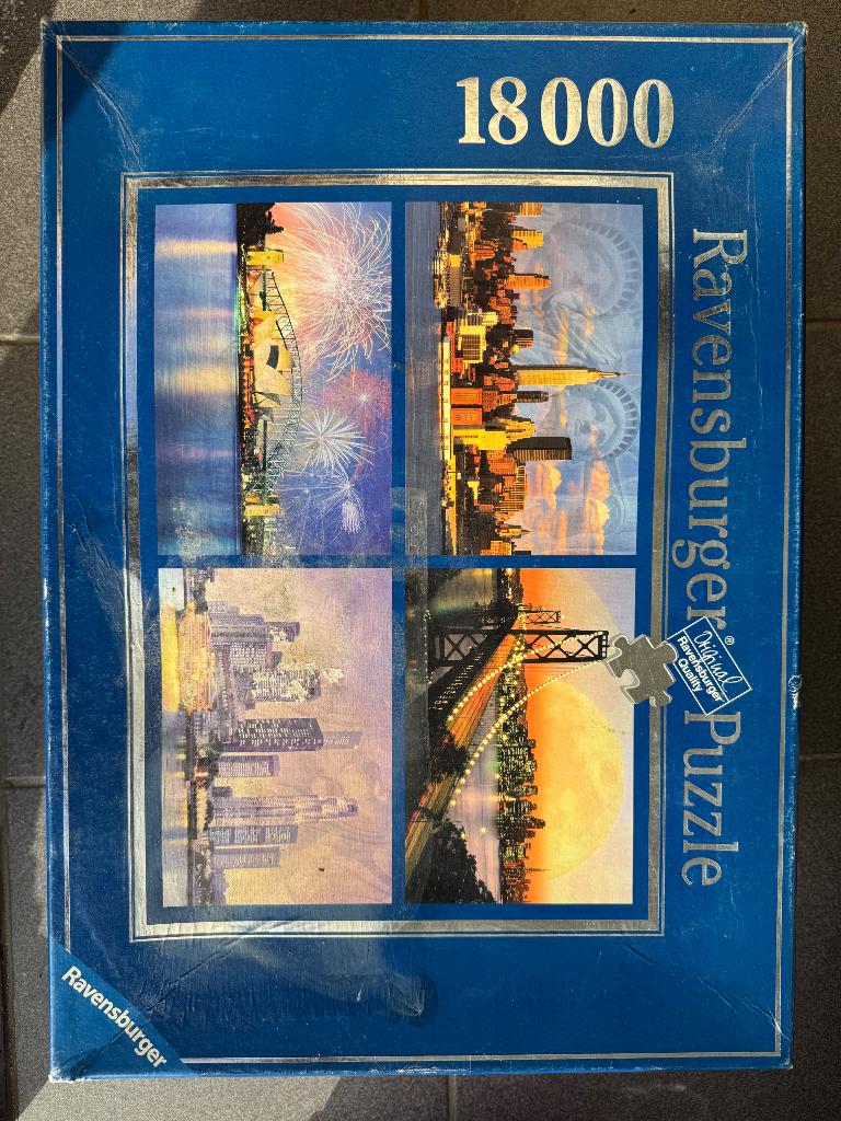 originele Ravensburger puzzel van 18.000 stukjes, Hobby en Vrije tijd, Denksport en Puzzels, Nieuw, Legpuzzel, Meer dan 1500 stukjes