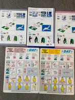 Safety cards - DAT - 5 stuks, Verzamelen, Luchtvaart en Vliegtuigspotten, Overige typen, Ophalen of Verzenden, Zo goed als nieuw