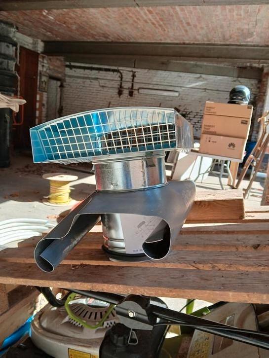 Dakuitlaat voor nieuwe ventilatie CT160B, Doe-het-zelf en Bouw, Dakpannen en Dakbedekking, Nieuw, Overige typen, Metaal, Grijs