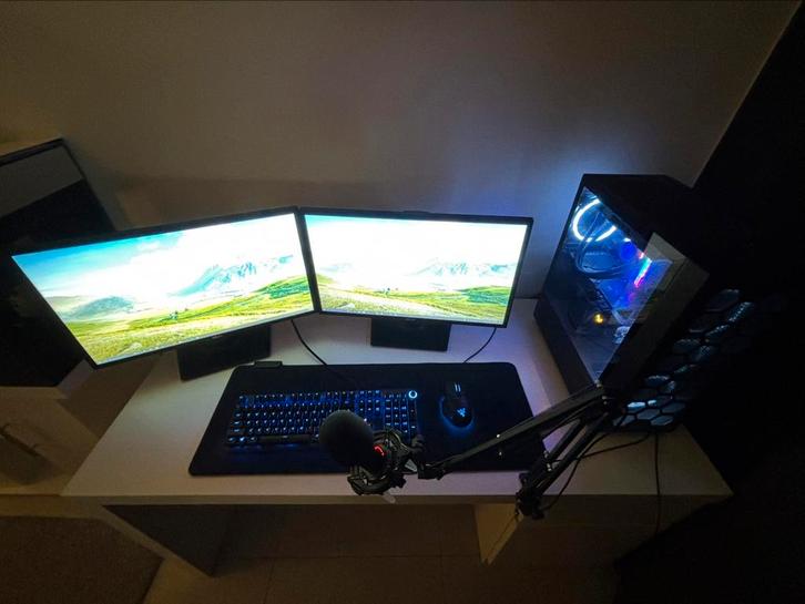 Te koop: Complete Gaming Setup - Als nieuw!, Computers en Software, Desktop Pc's, Zo goed als nieuw, 4 Ghz of meer, SSD, 32 GB