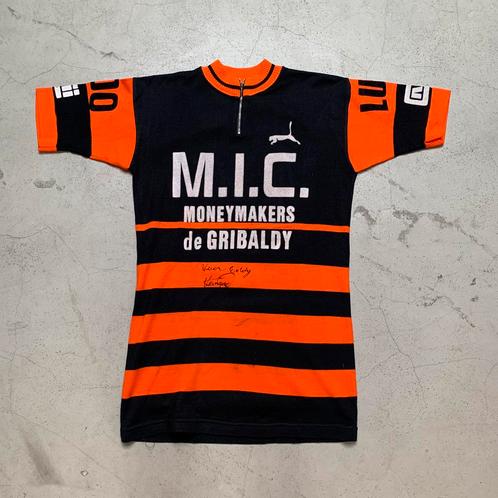 MIC De Gribaldy Ludo 1974 Van Springel koerstrui wielertrui, Fietsen en Brommers, Fietsaccessoires | Fietskleding, S, Ophalen of Verzenden