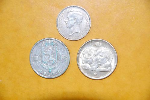 oude Belgische ZILVEREN munten, Postzegels en Munten, Munten | België, Setje, Zilver, Zilver, Verzenden