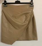 Nep leren rok maat S van MNG, Enlèvement, Comme neuf, Taille 36 (S), Beige