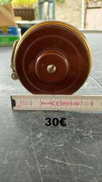 Ancien moulinet de pêche a la mouche 30€., Moulinet, Utilisé, Enlèvement ou Envoi