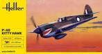HELLER 80266 P-40 Kitty Hawk échelle 1/72, 1:72 tot 1:144, Nieuw, Ophalen of Verzenden, Vliegtuig