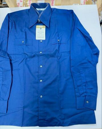 Chemise vintage St Michael pour homme 42 bleu foncé neuve, Enlèvement ou Envoi, Neuf, Bleu, Tour de cou 41/42 (L)