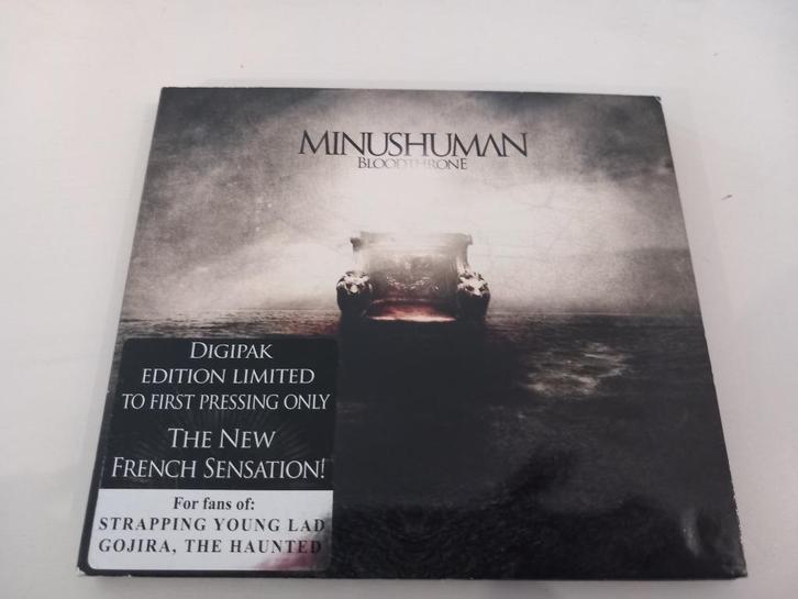CD Minushuman Bloodthrone Thrash Death Metal Hard Rock, Cd's en Dvd's, Cd's | Hardrock en Metal, Zo goed als nieuw, Ophalen of Verzenden