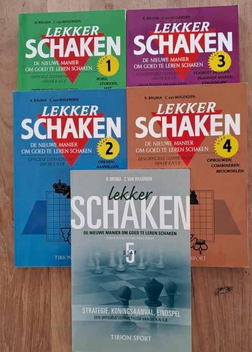 Schaakboeken. Schaakcursus bestaande uit 5 delen., Boeken, Advies, Hulp en Training, Zo goed als nieuw, Ophalen
