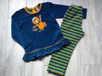 ✿ M104 - Winterpyjama Woody velours thema bever, Kinderen en Baby's, Kinderkleding | Maat 104, Woody, Meisje, Ophalen of Verzenden