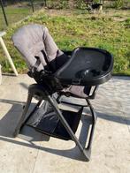zwarte kinderstoel, stof en metaal frame QUTE, Ophalen, Zo goed als nieuw, Meegroeistoel, Gordel(s)