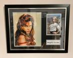 Kader met foto Brigitte Bardot met handtekening, Ophalen of Verzenden, Zo goed als nieuw, Foto of Kaart